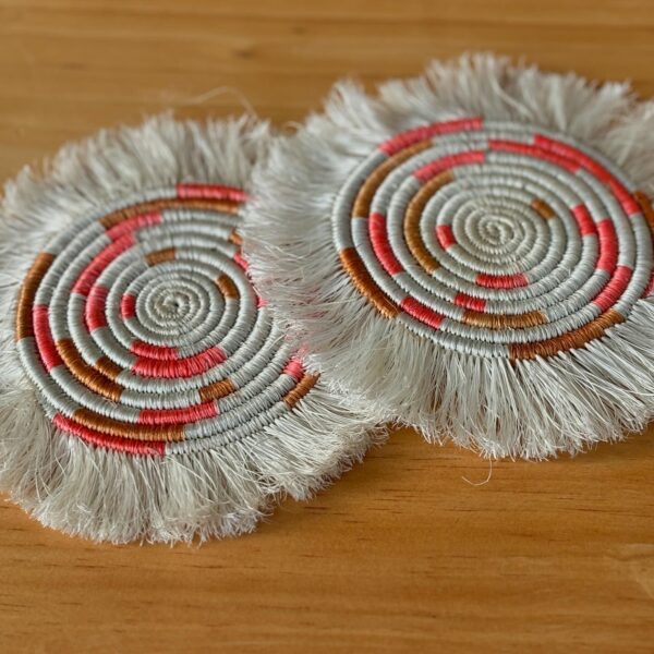 Enhance Your Home with Rwandan Artistry: Woven Coasters